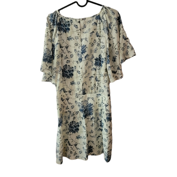 Pam & Gela Mia Blue Floral Silk Mini Dress - Picture 5 of 10